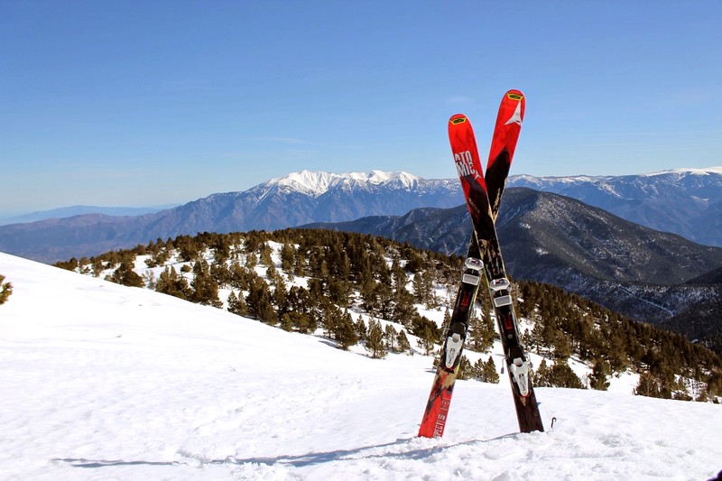 ski de randonnée sur le Canigou