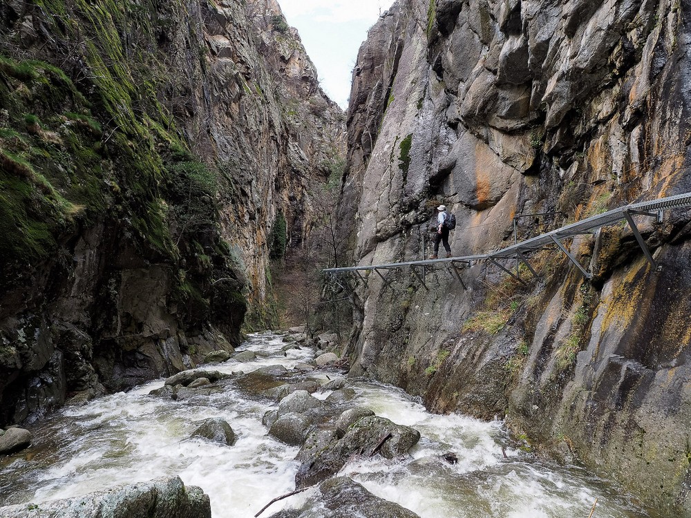 ponts suspendus gorges de la caranca
