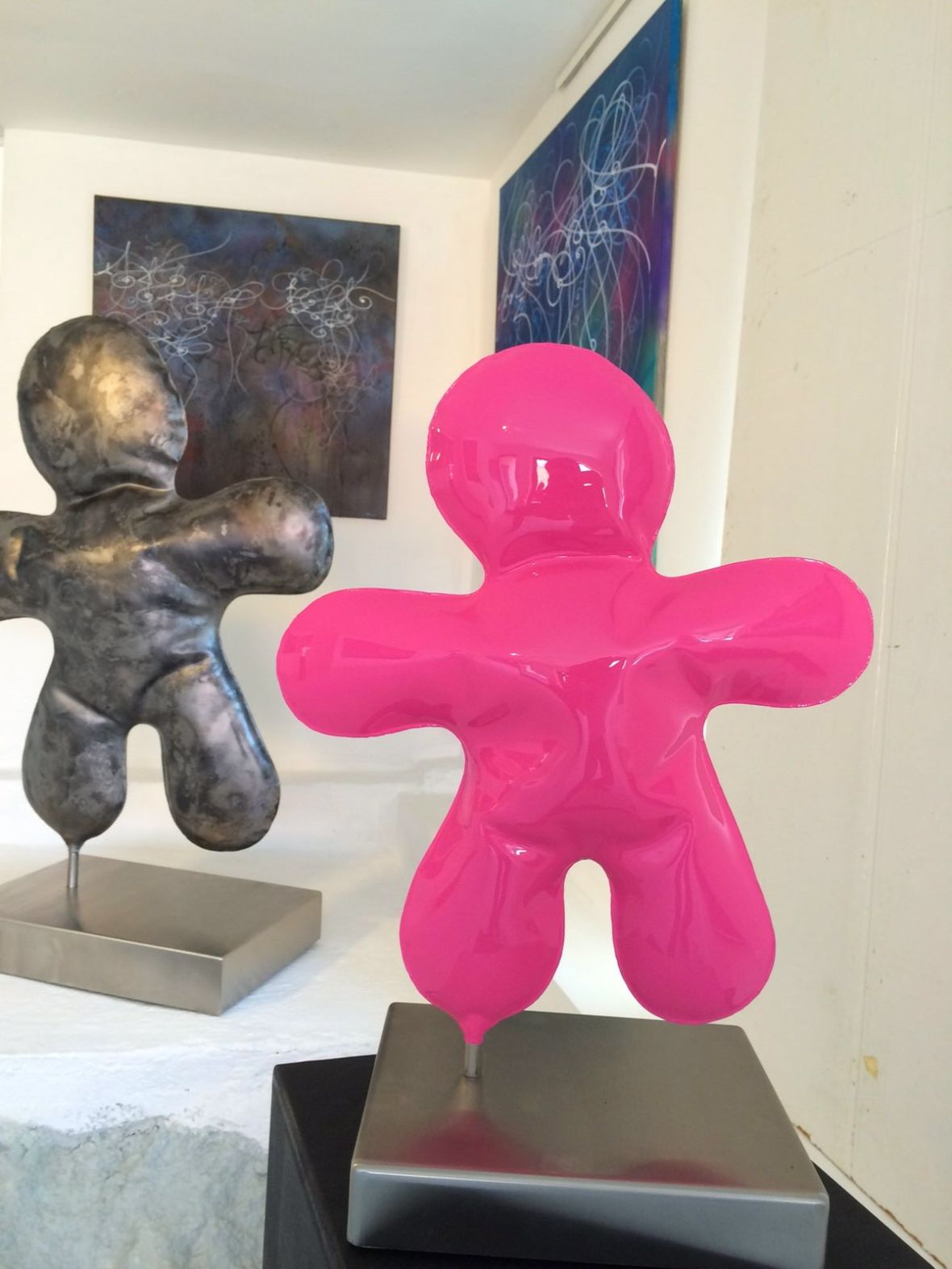 Bonhommes en métal soufflé Henri Iglésis