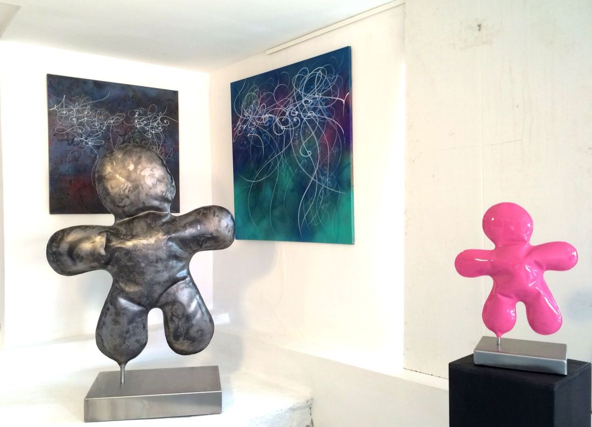 Sculptures en métal soufflé - Bonhommes