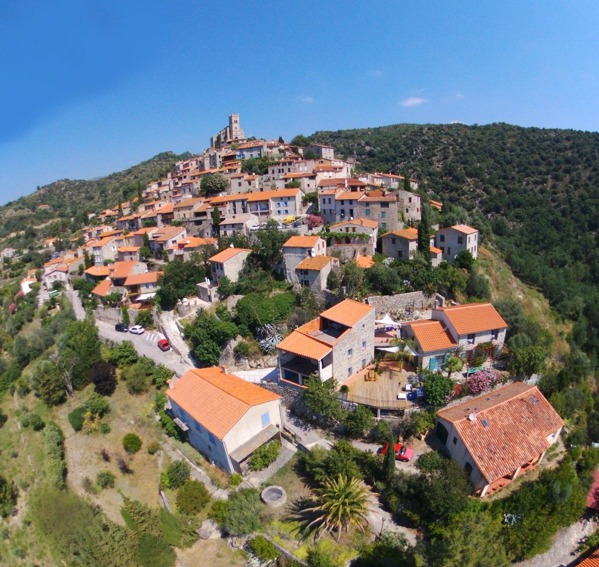 Eus vu d'avion (drone) et la casa ilicia