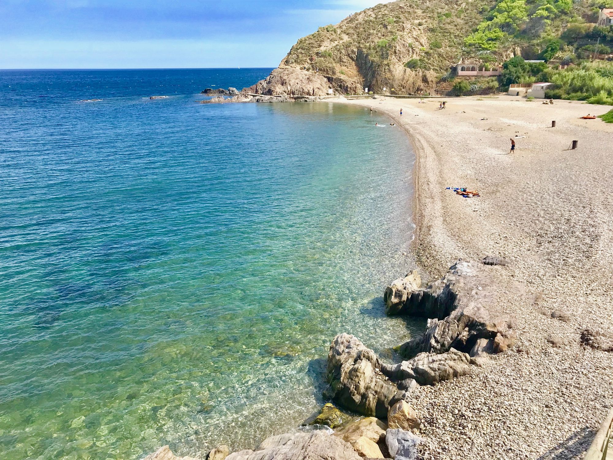 Criques cachées naturiste nudiste des Porteills - entre Argelès et Collioure ouille