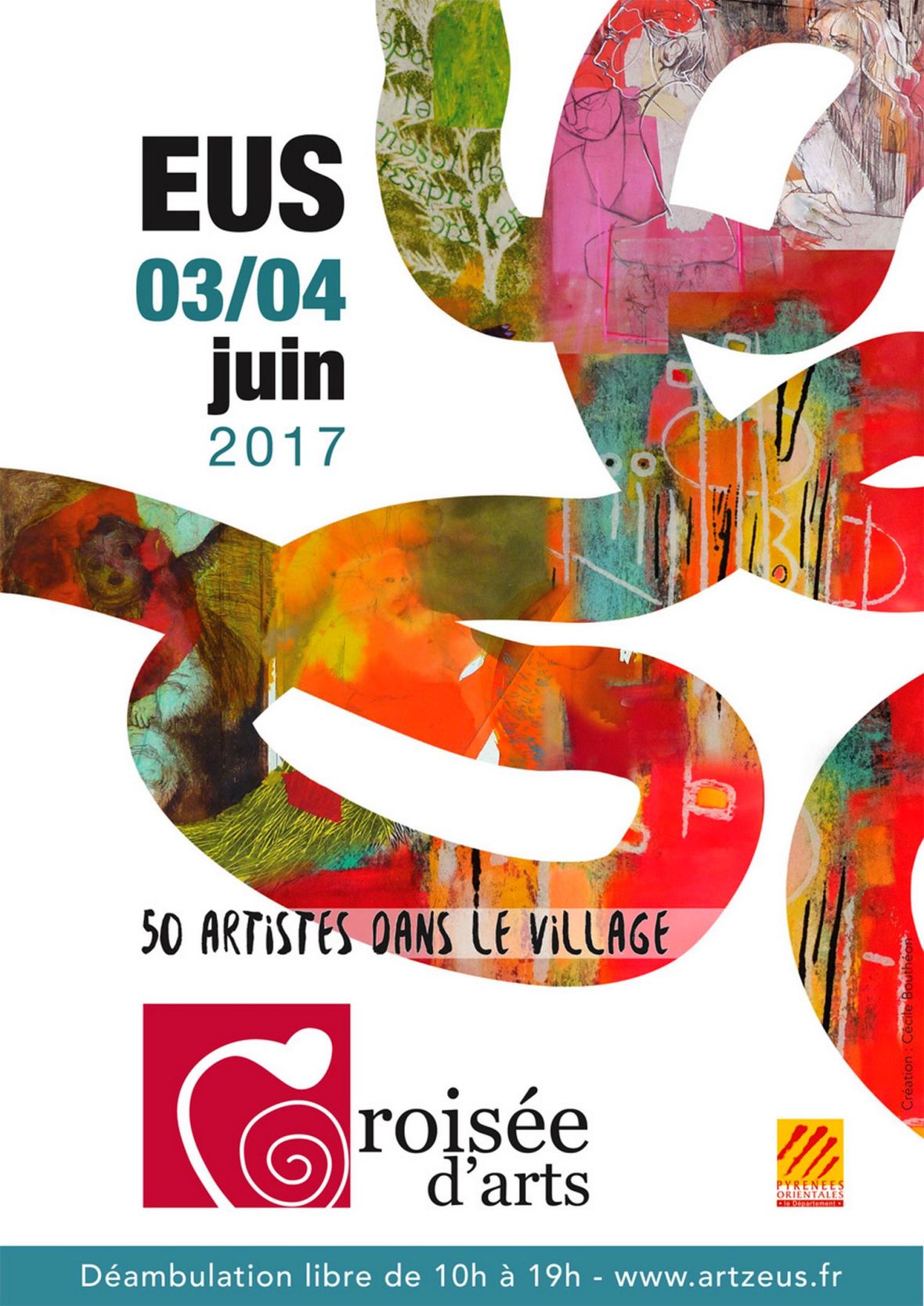 Croisée d'aRt - village d'Eus juin 2018 festival exposition art contemporain village catalan occitanie France