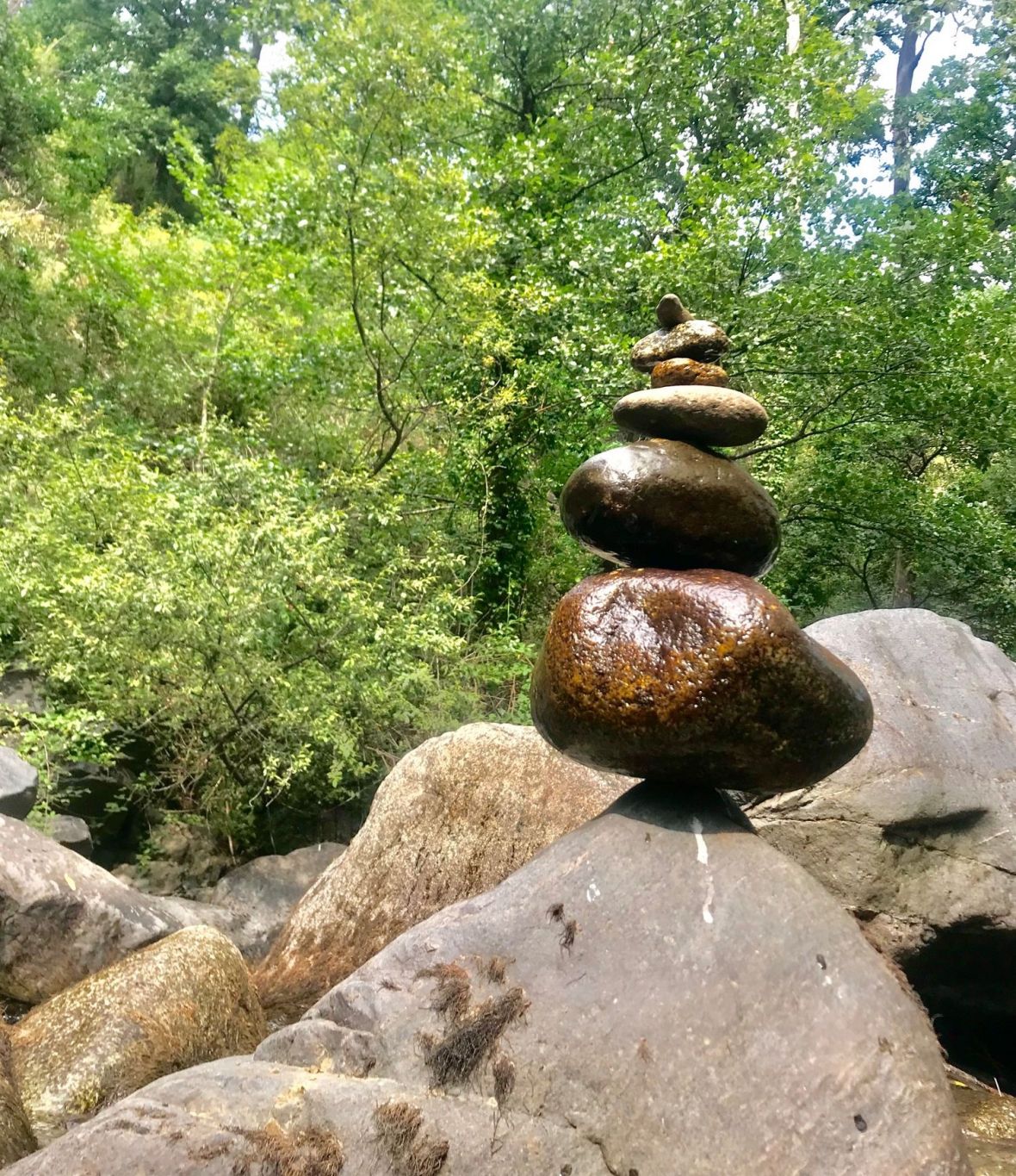 spot rock balancing