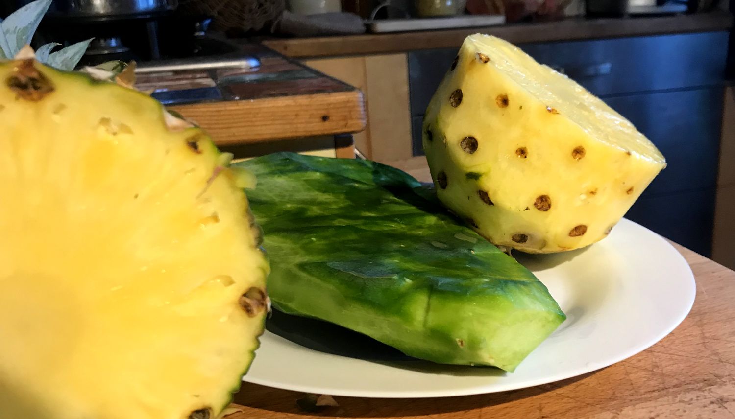 licuado ananas abacaxi nopal