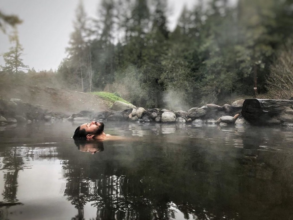 hotspring nature wild mountain