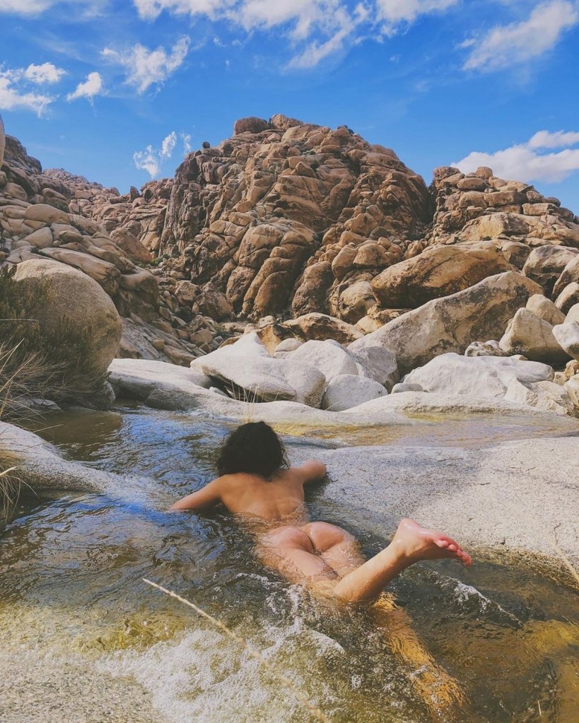 naked in the nature river hotspring