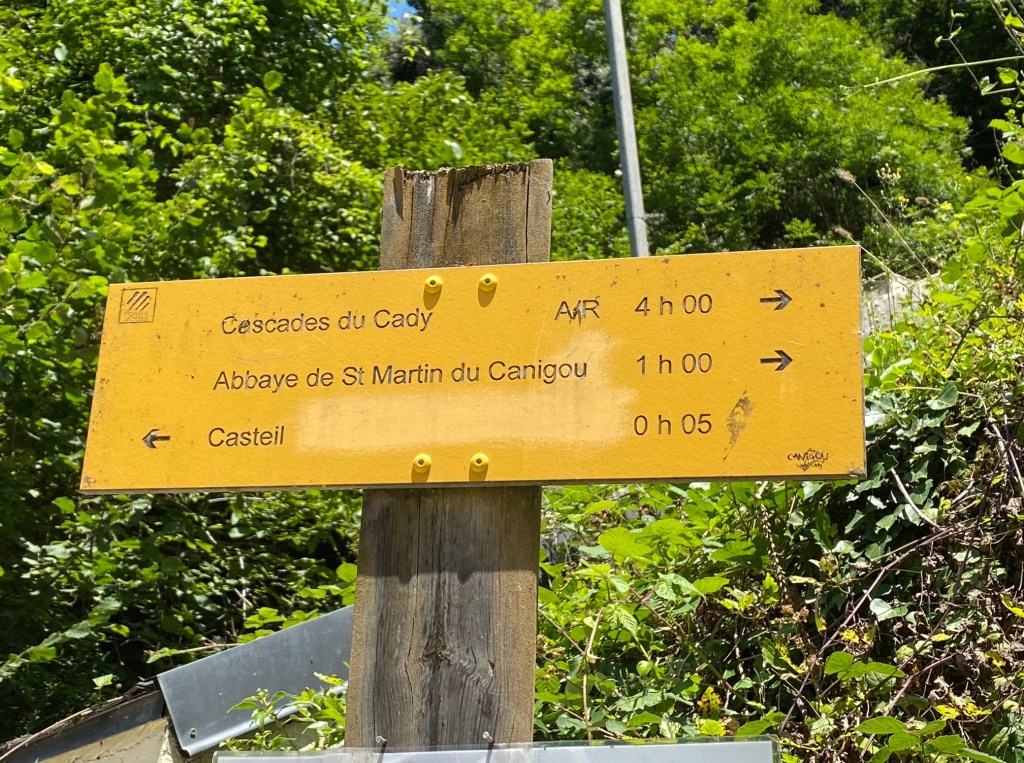 itinéraire gorges du Cady Casteil
