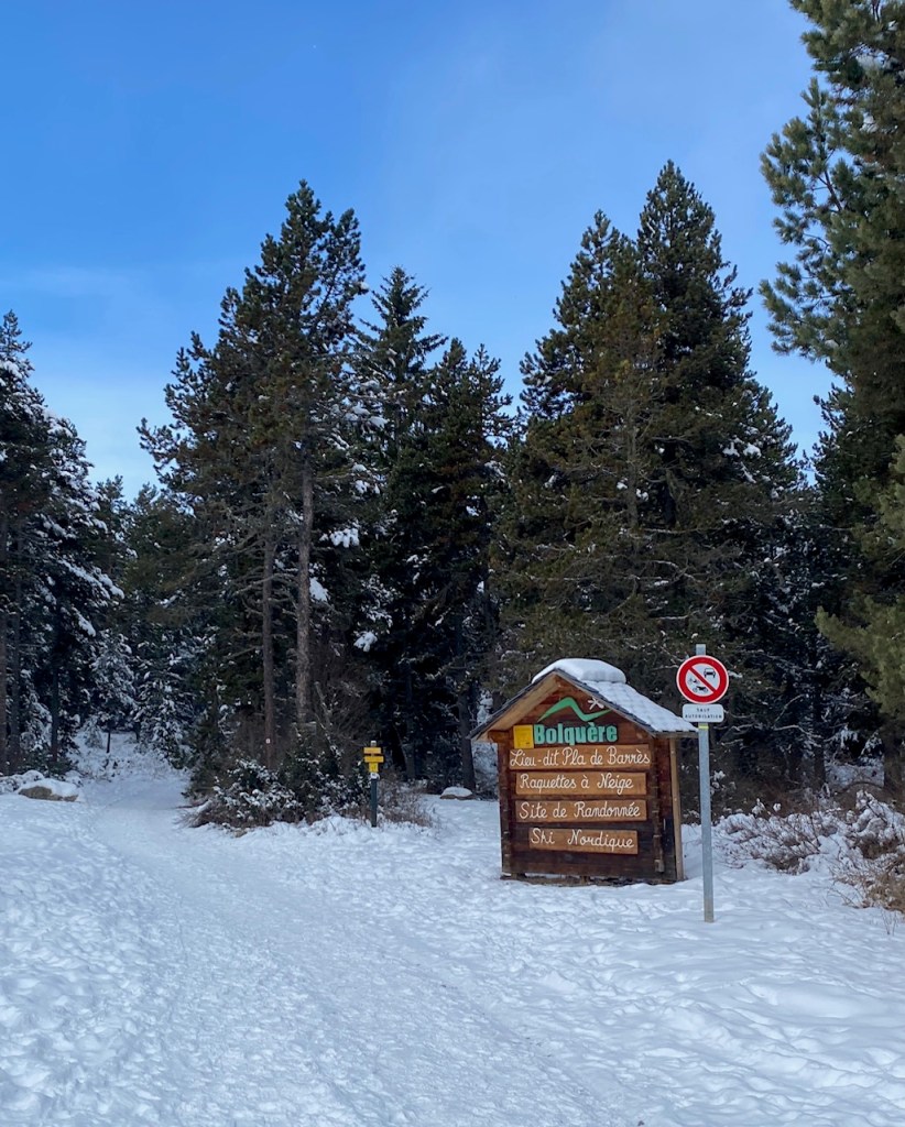départ randonnée raquette petit canada bolquère pla de barrès