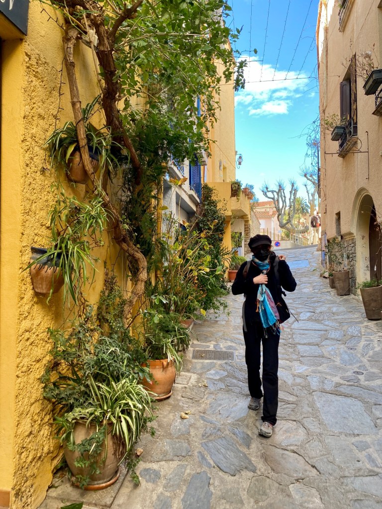Ballade dans les rues de Collioure en hiver