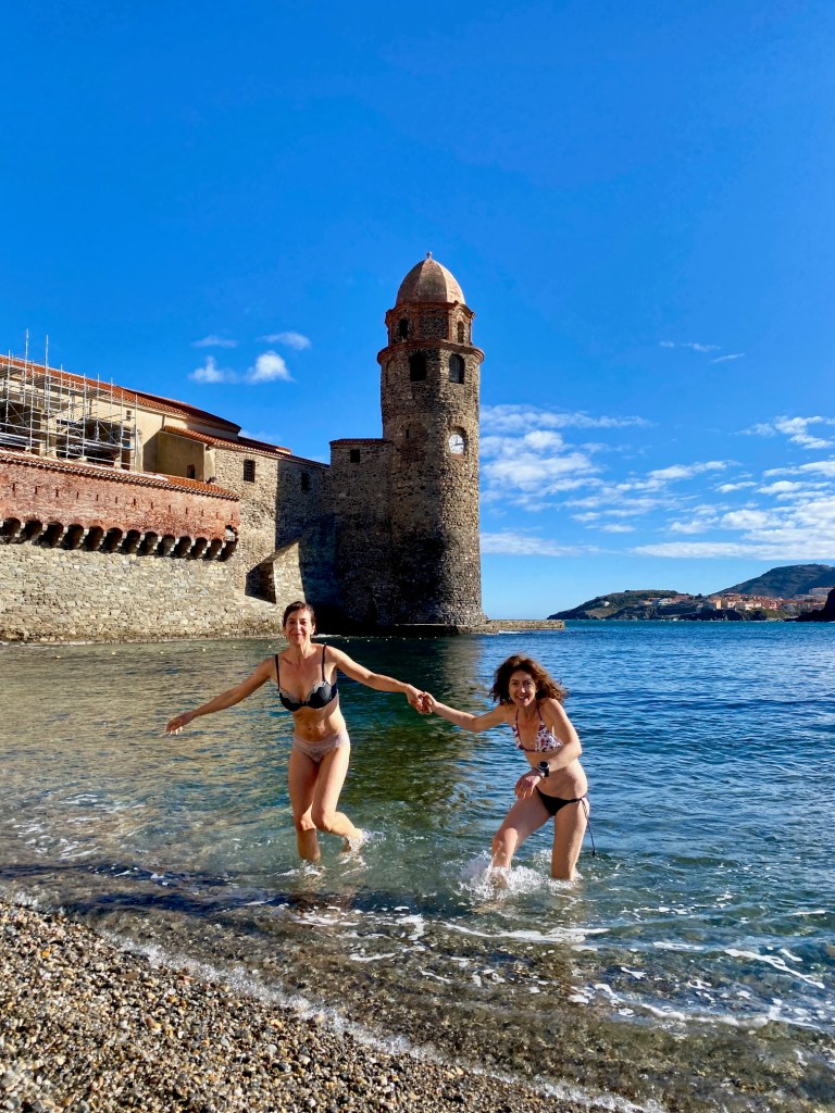 bains de mer a collioure l'hiver