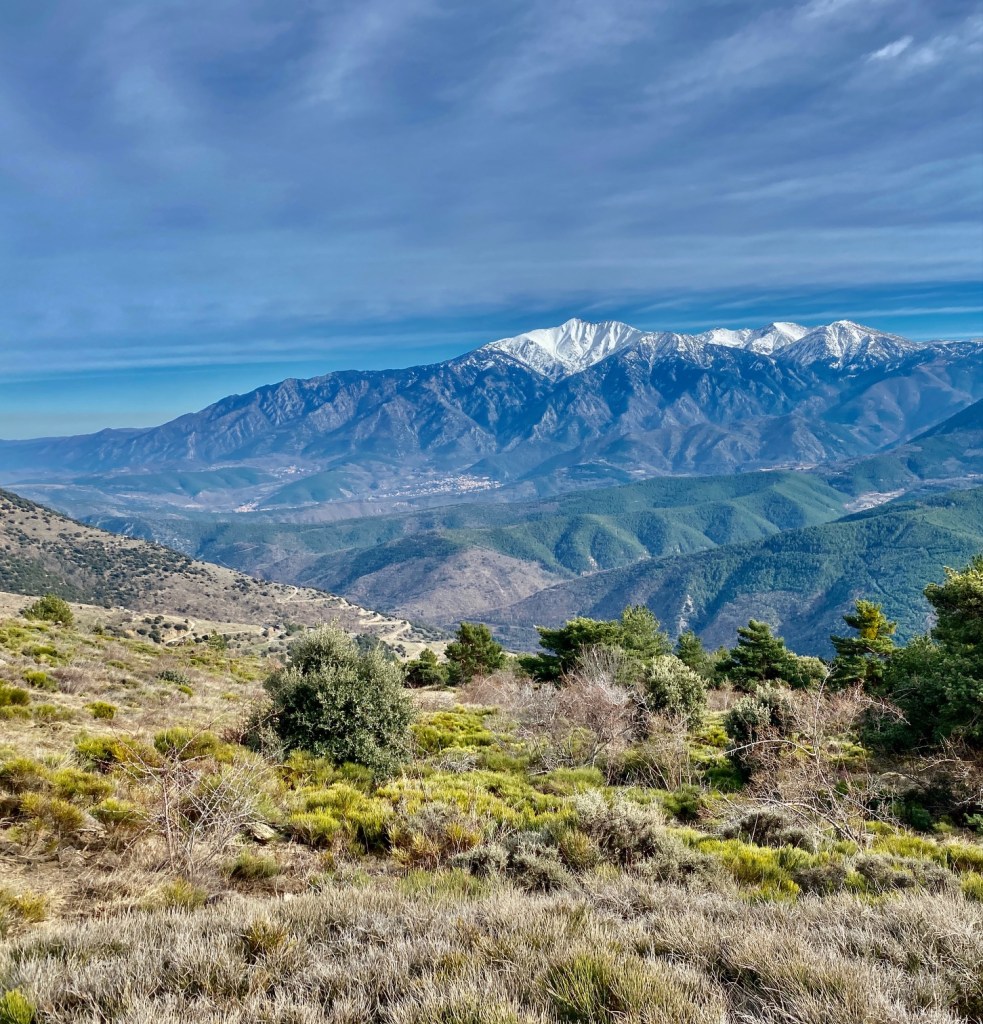vue canigou col diagre jujols portus evol vtt