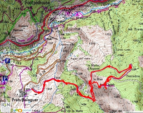 carte balade prats balaguer